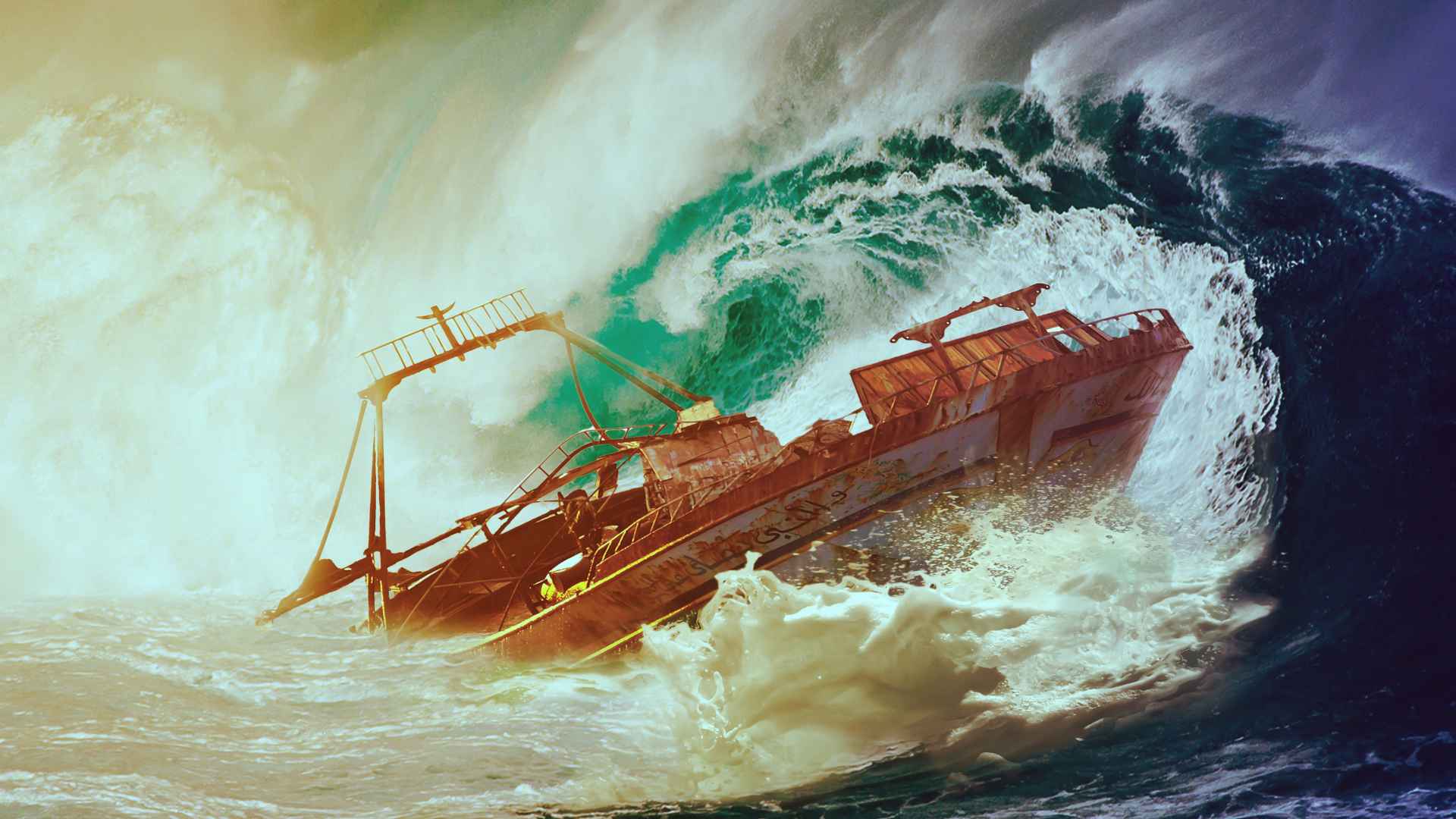 how do boats survive big waves