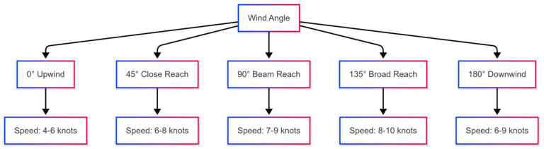 How fast can you travel in a sailboat?