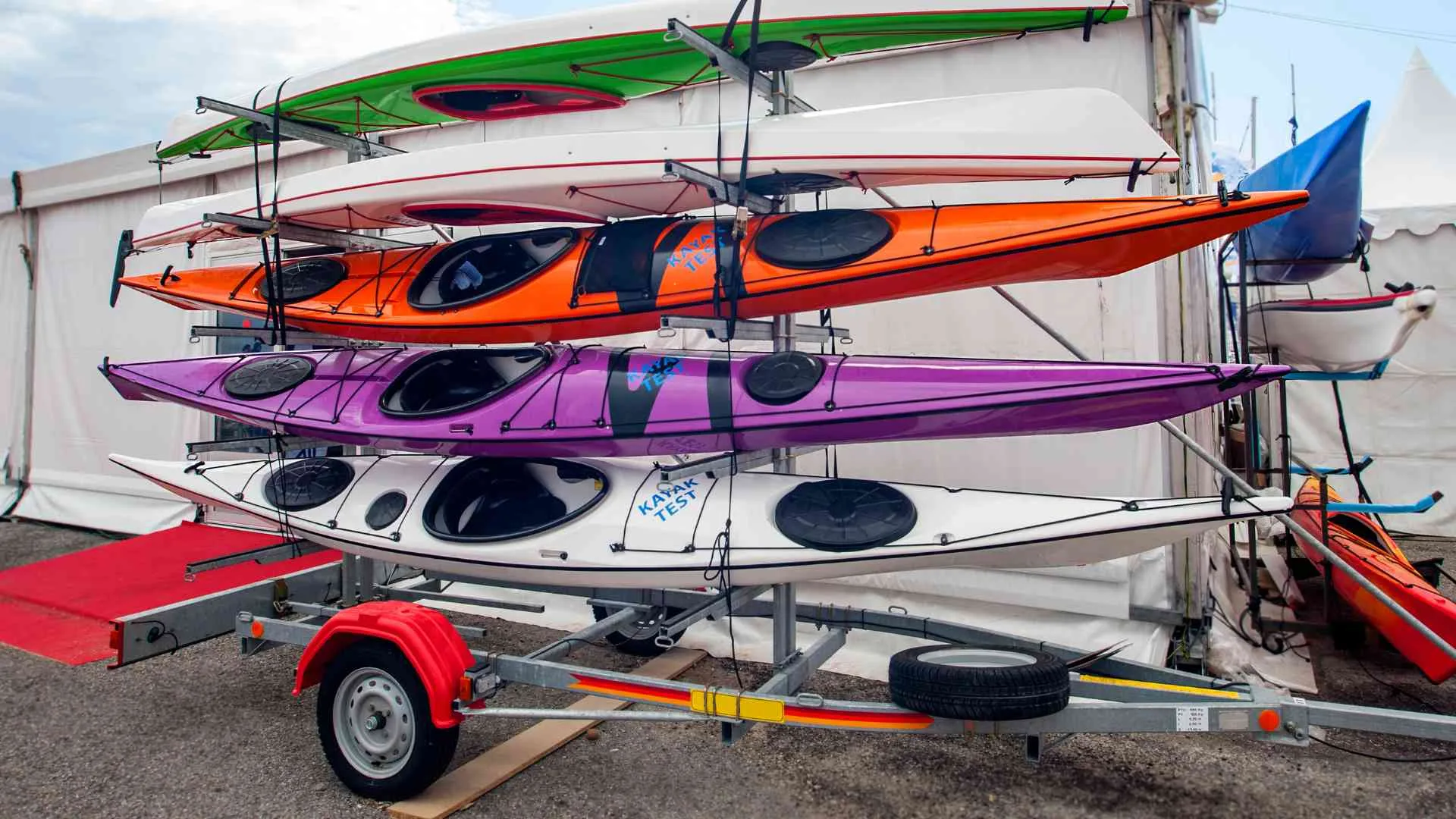 Kayak Rack for Utility Trailer kayak rack for utility trailer