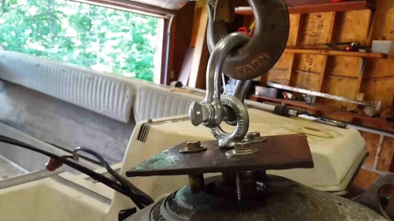 How to Lift Outboard Motor Without Hoist?