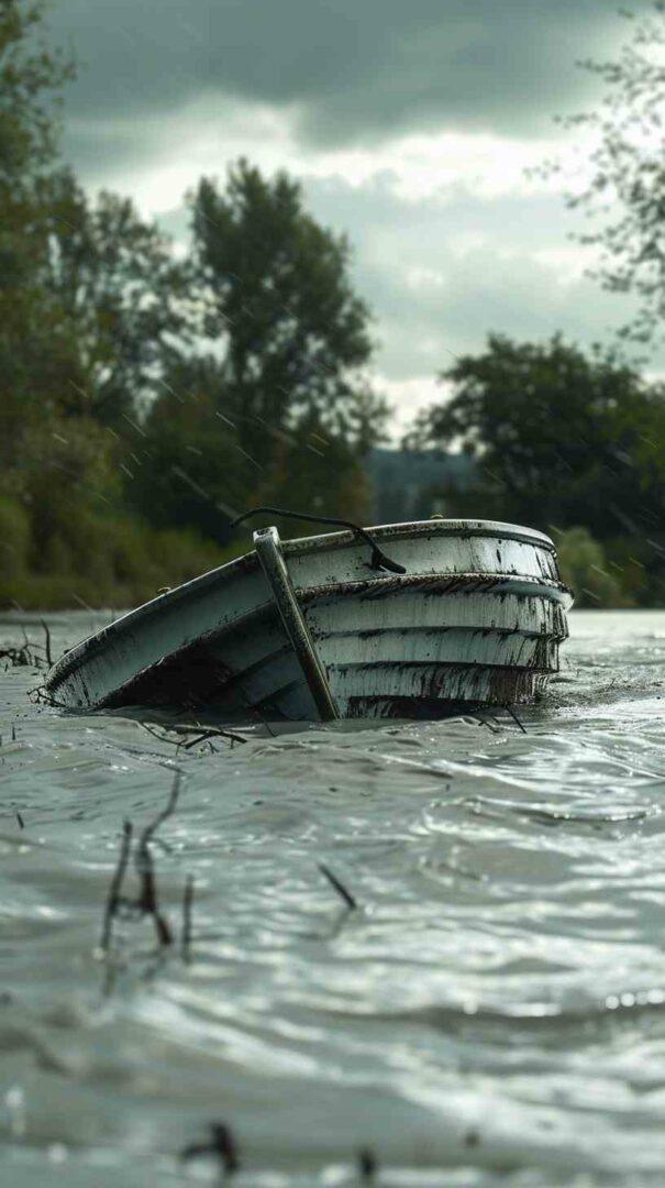 Sinking Boat Image 4K HD Wallpapers
