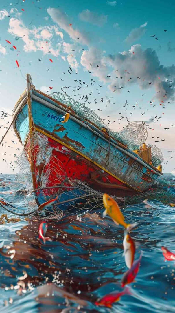 Sinking Boat Image 4K HD Wallpapers