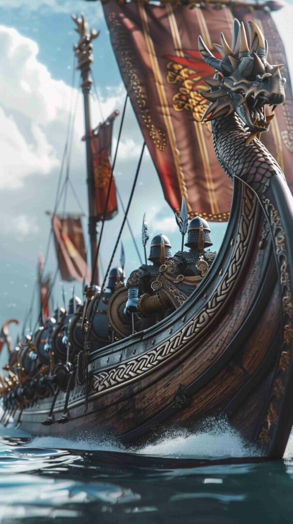 Cartoon Picture of a Ship 4K HD Wallpaper