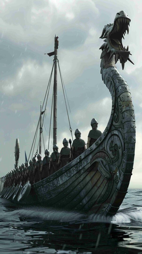 Cartoon Picture of a Ship 4K HD Wallpaper