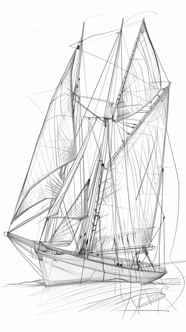 Boat Line Art 4K HD Wallpapers Boat Line Art 4K HD Wallpapers