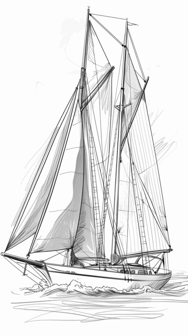 Boat Line Art 4K HD Wallpapers Boat Line Art 4K HD Wallpapers