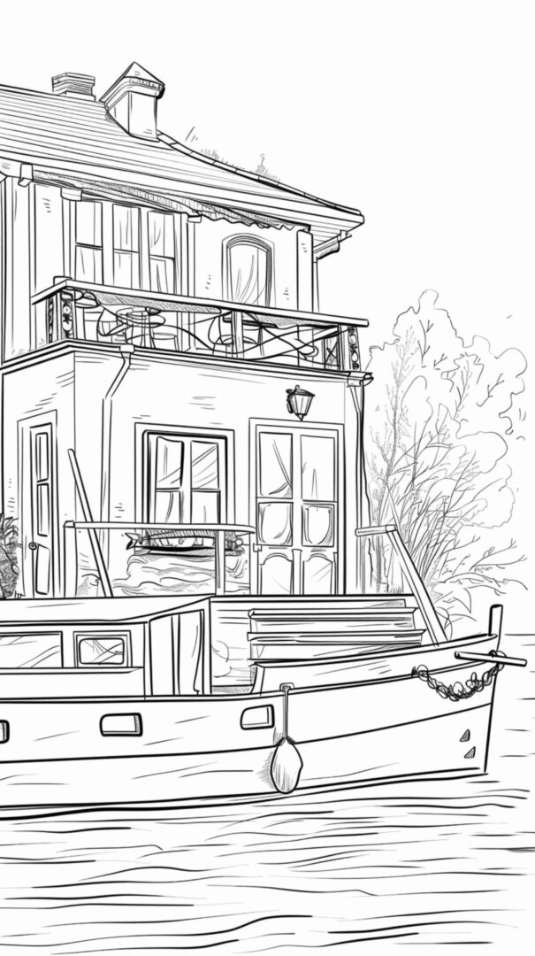 Boat Line Art 4K HD Wallpapers Boat Line Art 4K HD Wallpapers