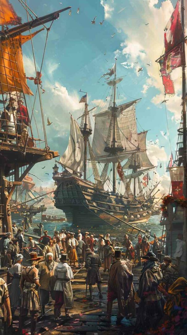 Image of the Mayflower Ship 4K HD Wallpaper