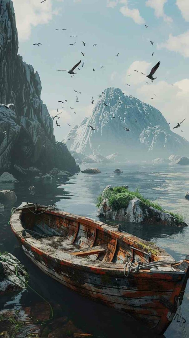 Sinking Boat Image 4K HD Wallpapers