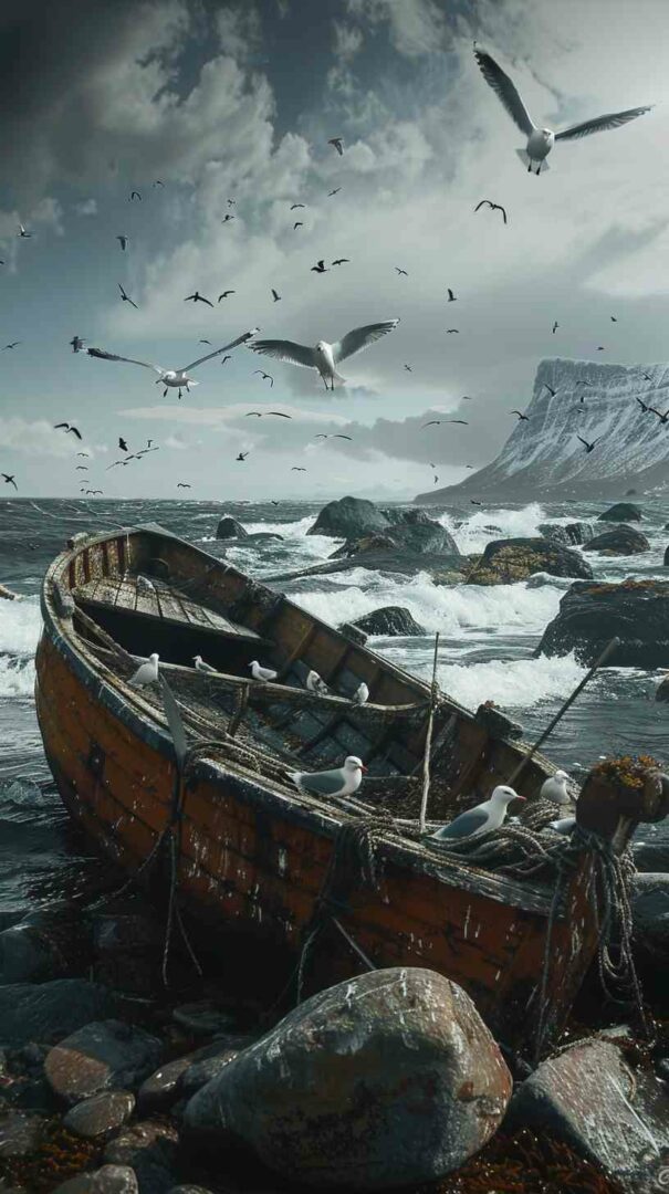 Sinking Boat Image 4K HD Wallpapers