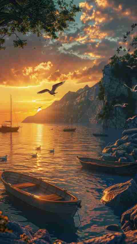 Sunset Boat Wallpaper 4K HD Images Sunset Boat Wallpaper 4K HD Images
