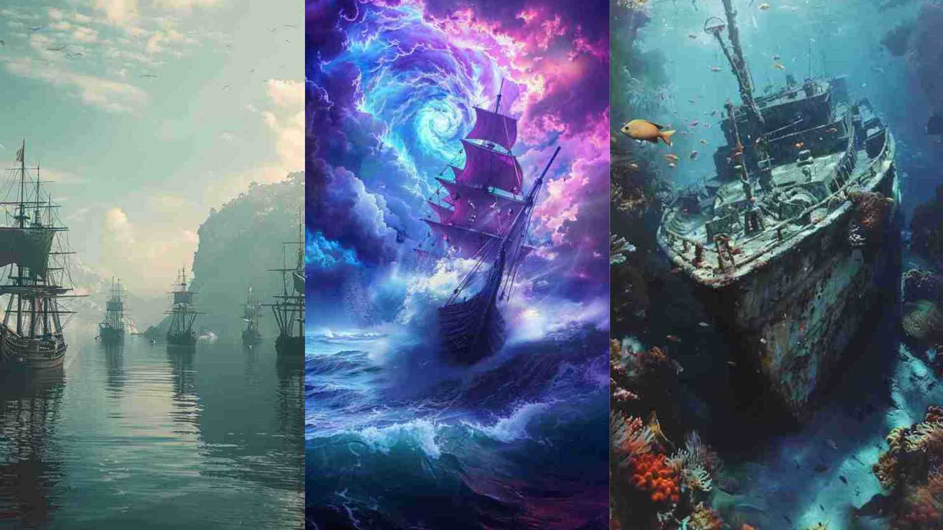 Old Ship Drawing Images 4K HD Wallpapers