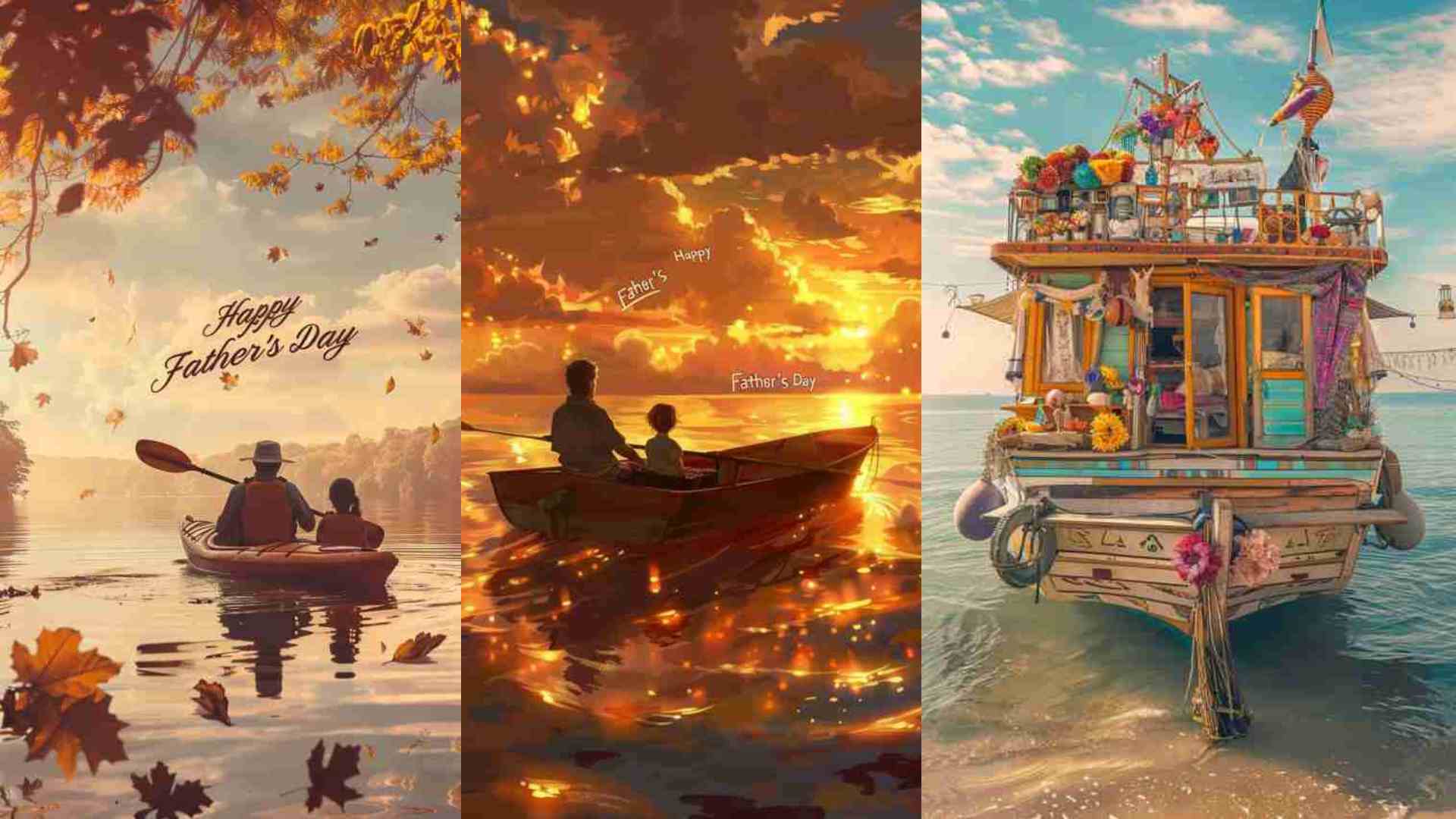 Happy Father's Day Boating Images 4K HD Wallpapers