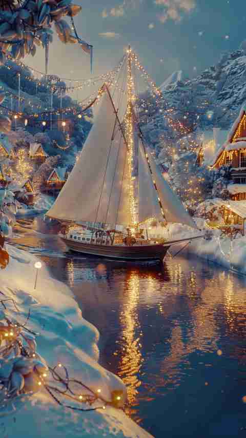 Christmas Sailboat Images 4K HD Wallpapers Christmas Sailboat Images 4K HD Wallpapers