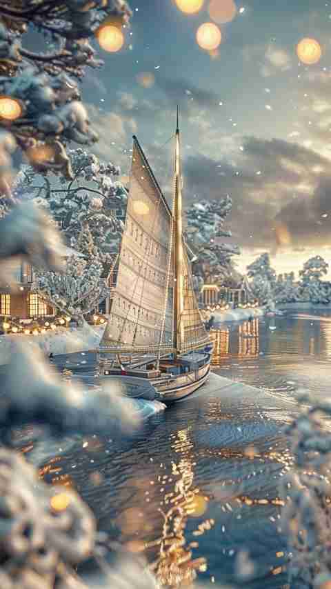 Christmas Sailboat Images 4K HD Wallpapers Christmas Sailboat Images 4K HD Wallpapers
