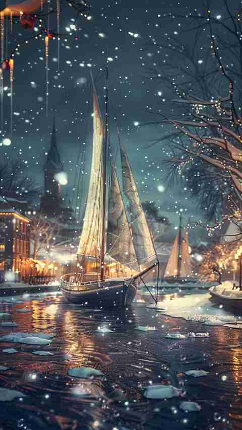 Christmas Sailboat Images 4K HD Wallpapers Christmas Sailboat Images 4K HD Wallpapers