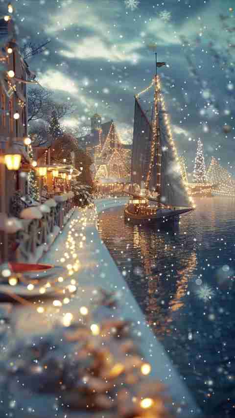 Christmas Sailboat Images 4K HD Wallpapers Christmas Sailboat Images 4K HD Wallpapers