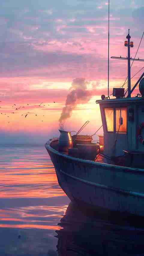 Fishing Boat Cartoon Images 4K HD Wallpapers Fishing Boat Cartoon Images 4K HD Wallpapers