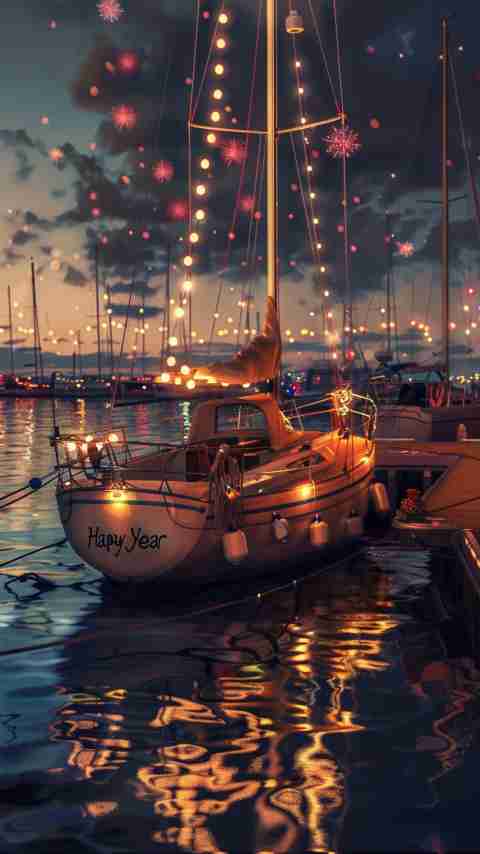 Happy New Year Boat Images 4K HD Wallpapers Happy New Year Boat Images 4K HD Wallpapers