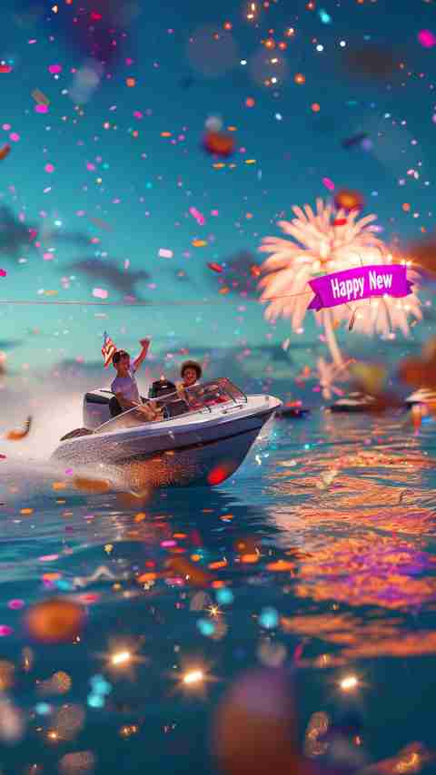 Happy New Year Boat Images 4K HD Wallpapers Happy New Year Boat Images 4K HD Wallpapers