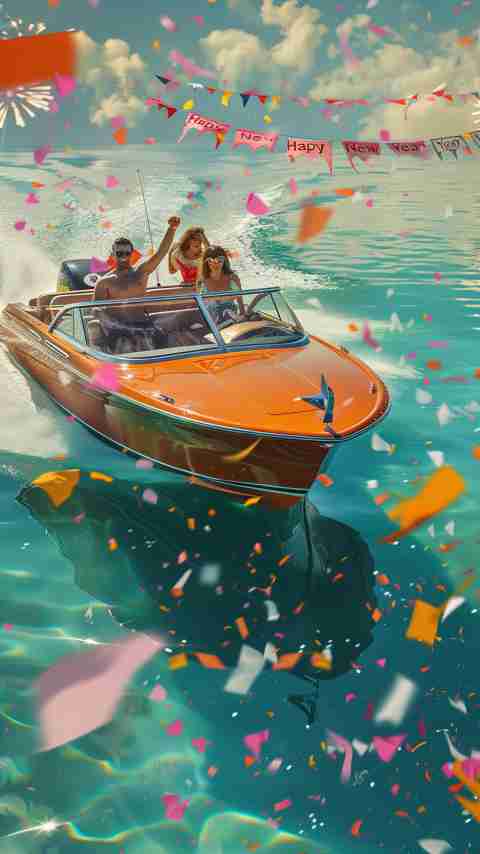 Happy New Year Boat Images 4K HD Wallpapers Happy New Year Boat Images 4K HD Wallpapers