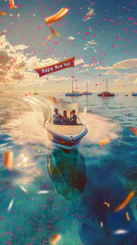 Happy New Year Boat Images 4K HD Wallpapers Happy New Year Boat Images 4K HD Wallpapers
