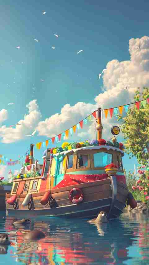 Narrow Boat Images Cartoon 4K HD Wallpapers Narrow Boat Images Cartoon 4K HD Wallpapers