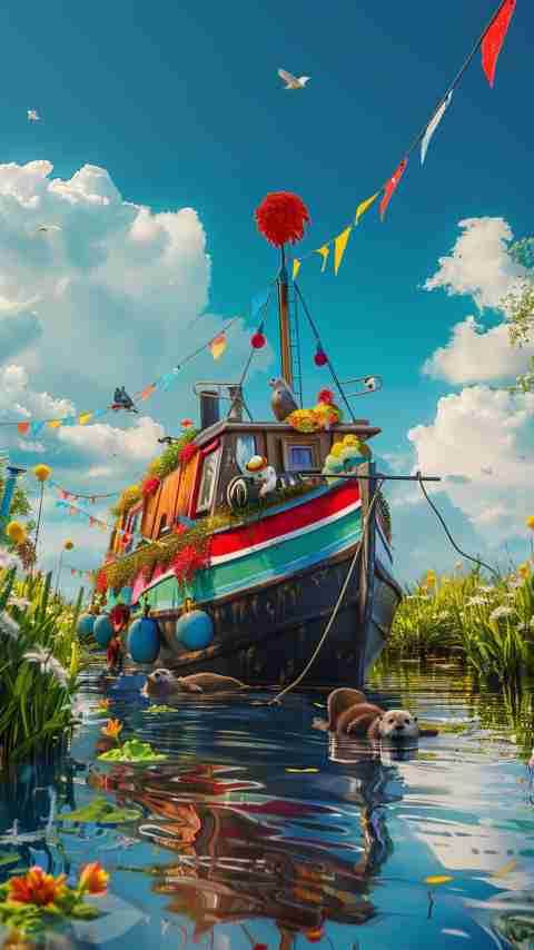 Narrow Boat Images Cartoon 4K HD Wallpapers Narrow Boat Images Cartoon 4K HD Wallpapers