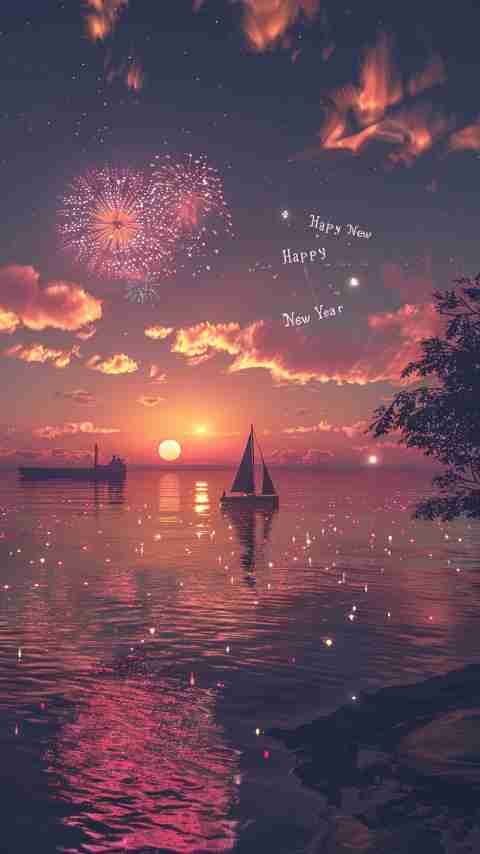 Happy New Year Boat Images 4K HD Wallpapers Happy New Year Boat Images 4K HD Wallpapers