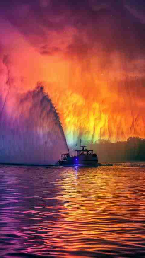 Fire Boat Images 4K HD Wallpapers Fire Boat Images 4K HD Wallpapers