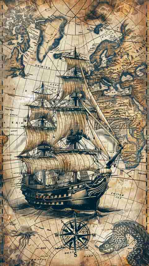 Old Ship Drawing Images 4K HD Wallpapers Old Ship Drawing Images 4K HD Wallpapers