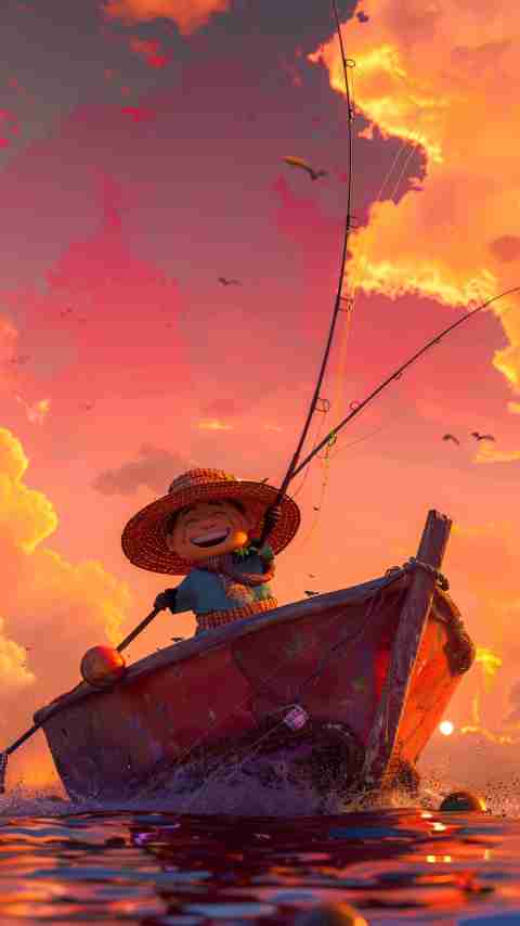 Fishing Boat Cartoon Images 4K HD Wallpapers Fishing Boat Cartoon Images 4K HD Wallpapers
