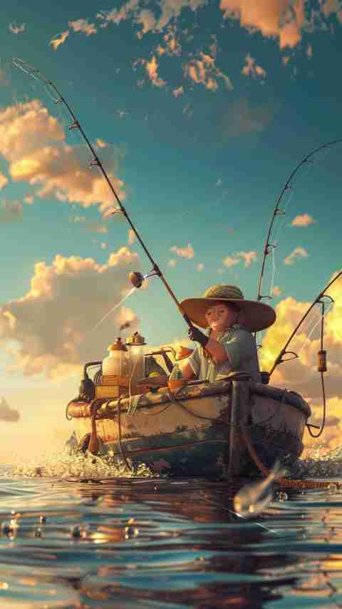Fishing Boat Cartoon Images 4K HD Wallpapers Fishing Boat Cartoon Images 4K HD Wallpapers