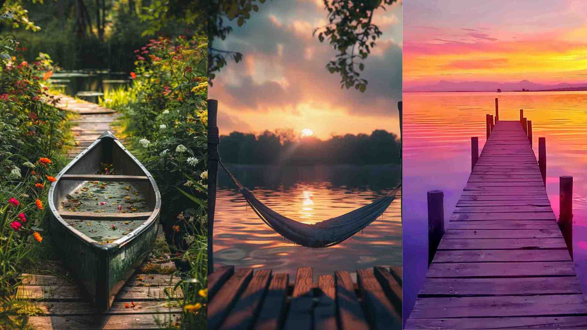 Images of Docks on a Lake 4K HD Wallpapers