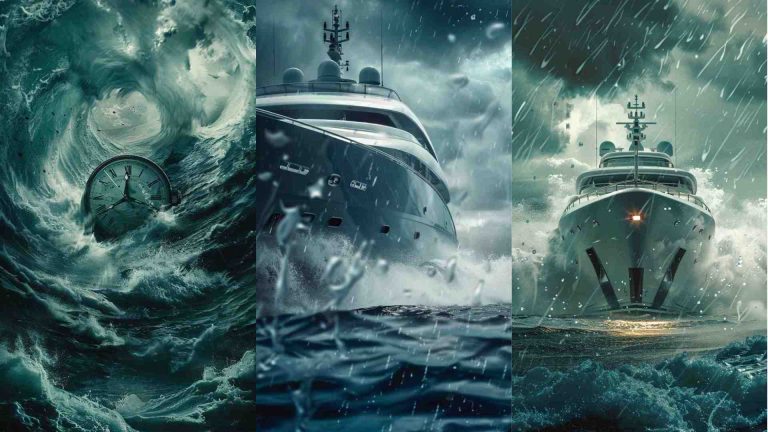 Wallpaper Watch Face Boat Storm 4K HD