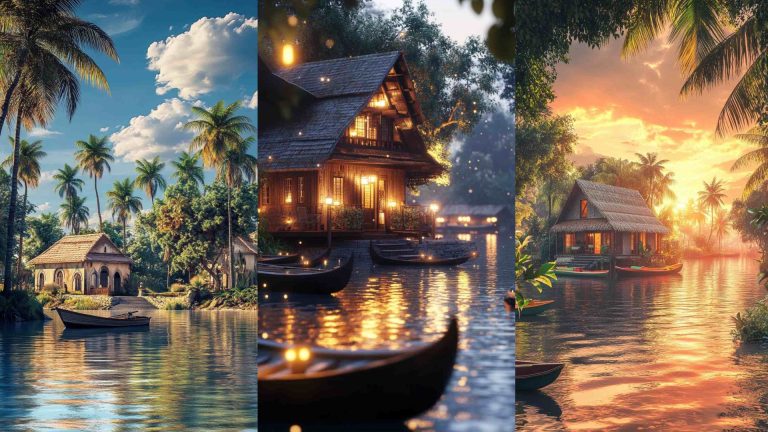 Alapi Boat House Images 4K HD Wallpapers