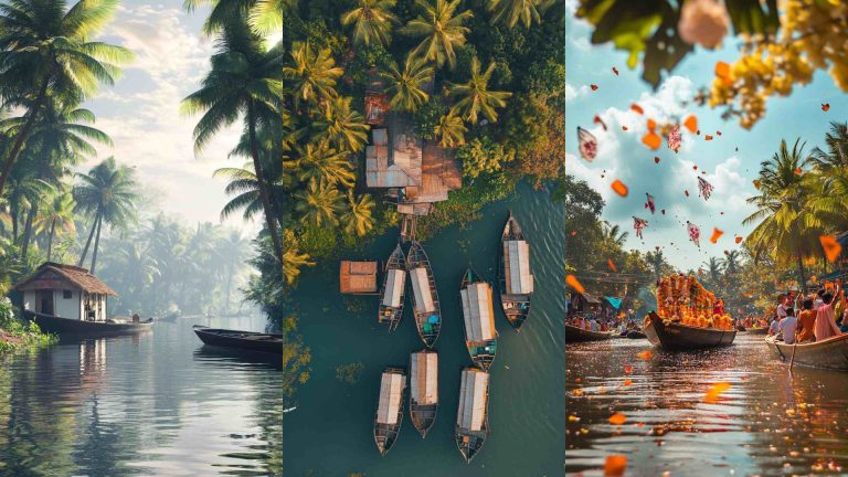 Azhapuzha Boat House Images 4K HD Wallpapers