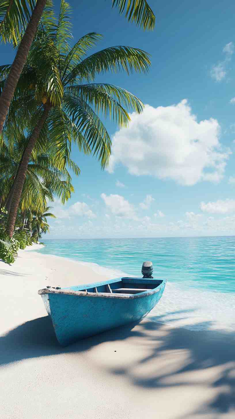 Blue Boat Wallpaper 4K HD Images Blue Boat Wallpaper 4K HD Images