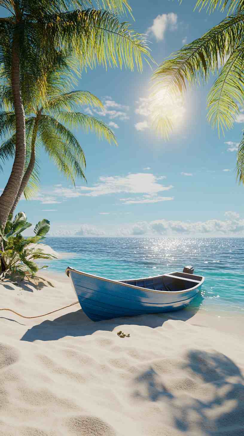 Blue Boat Wallpaper 4K HD Images Blue Boat Wallpaper 4K HD Images