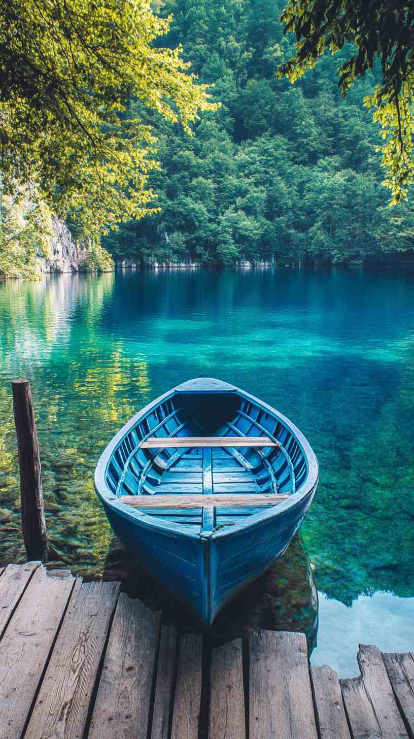 Blue Boat Wallpaper 4K HD Images Blue Boat Wallpaper 4K HD Images