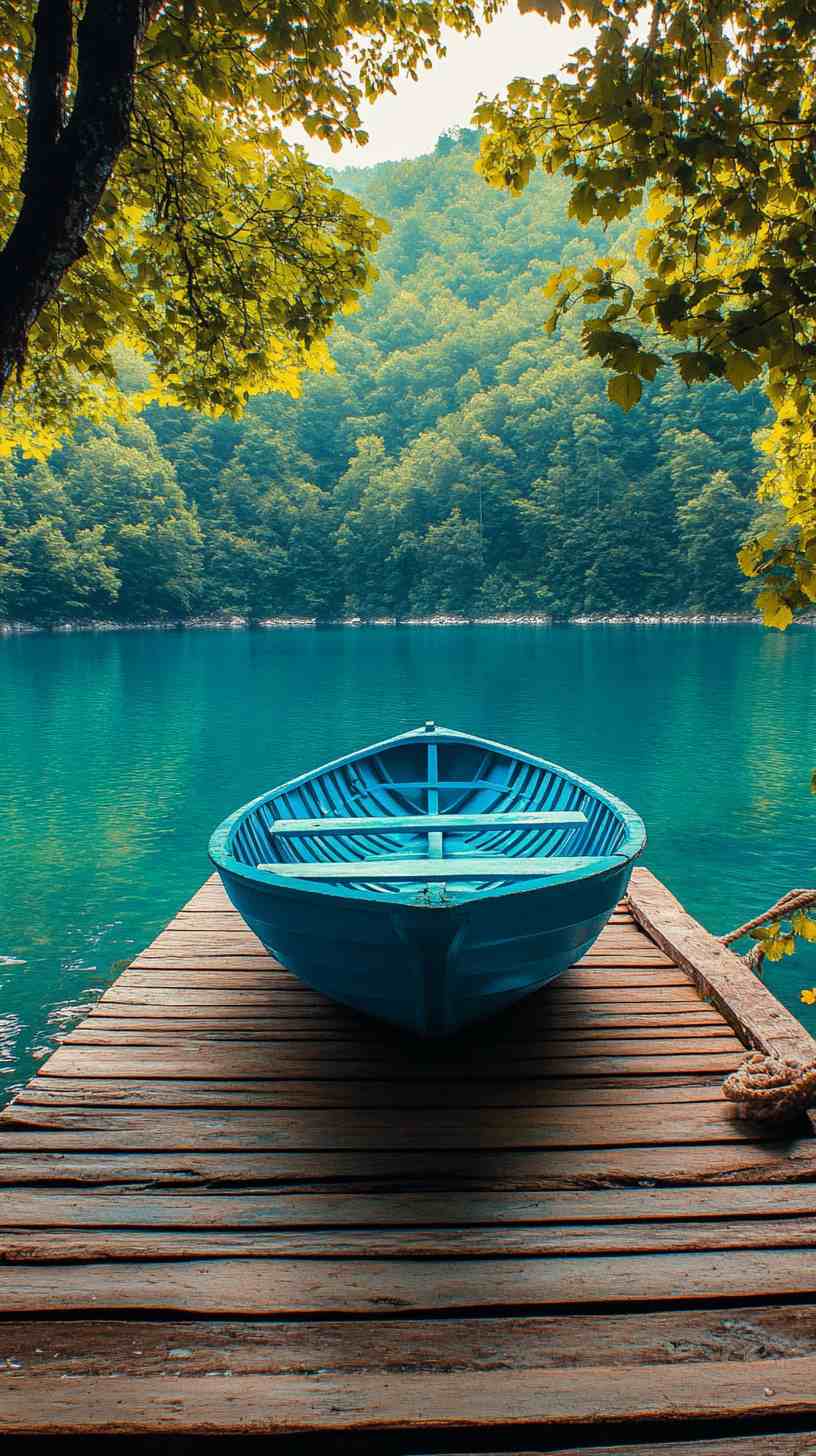 Blue Boat Wallpaper 4K HD Images Blue Boat Wallpaper 4K HD Images