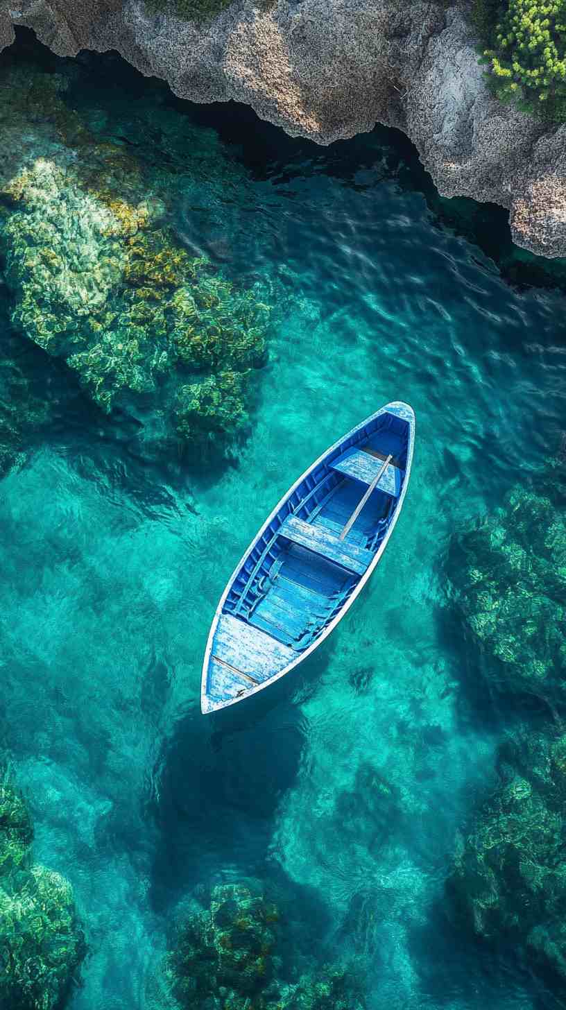 Blue Boat Wallpaper 4K HD Images Blue Boat Wallpaper 4K HD Images