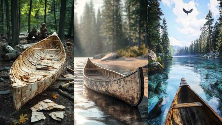 Birch Bark Canoe Images 4K HD Wallpapers