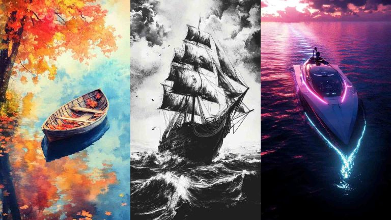 Boat Art Images 4K HD Wallpapers