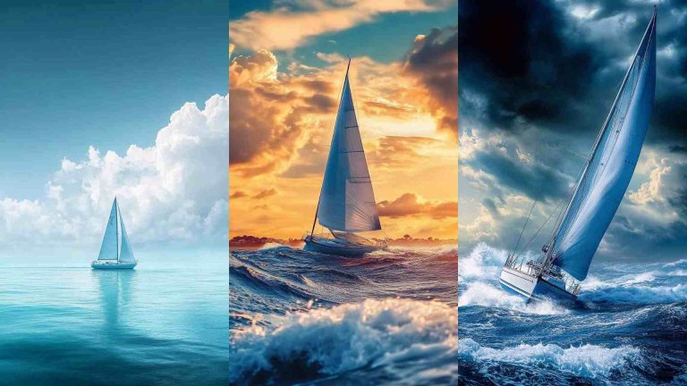 Blue Sailboat Wallpaper 4K HD Images