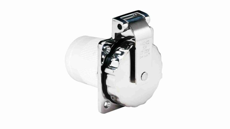 Marinco 6373el-B 50amp 125/250v Stainless Steel Inlet