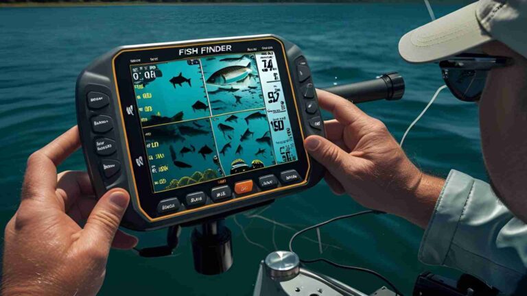 How do you find fish on a fish finder?