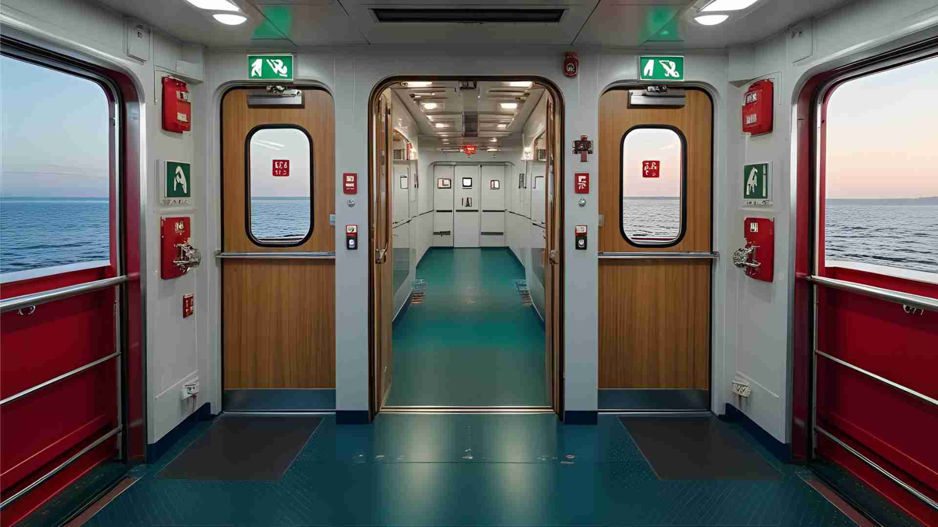 Emergency Exits on Commercial Ships
