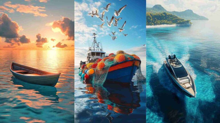 Boat on Sea Images 4K HD Wallpapers