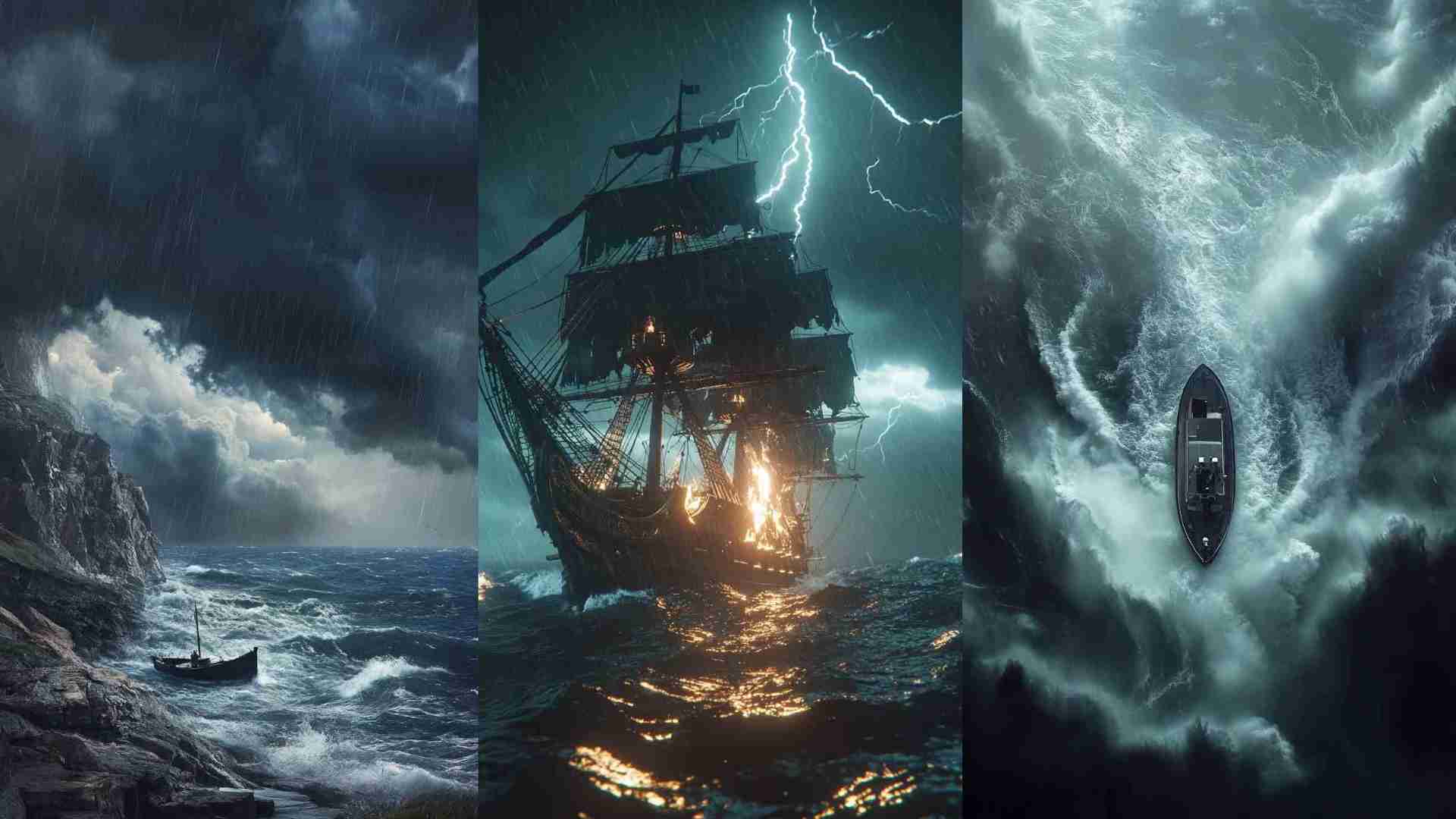Boat in a Storm Free Images 4K HD Wallpapers